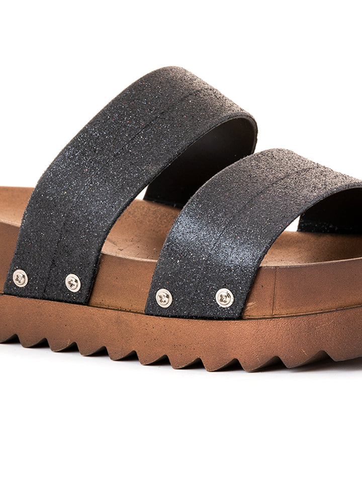 Khadim Waves Platform Heel Washable Mule Slide Slippers for Women