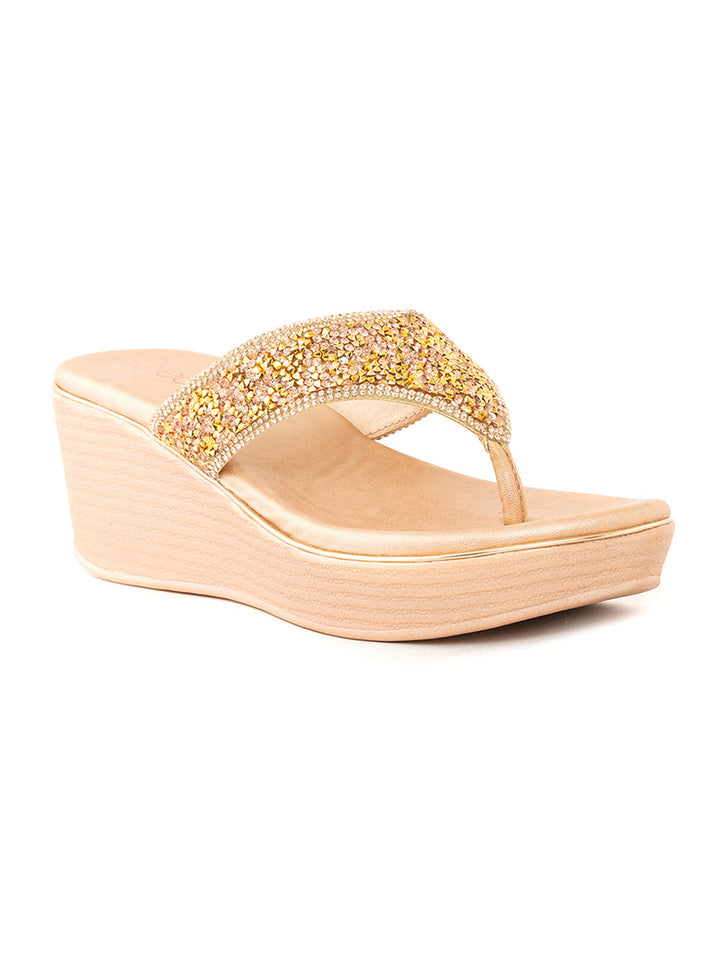 Khadim Cleo Wedge Heel Slip On Sandal for Women
