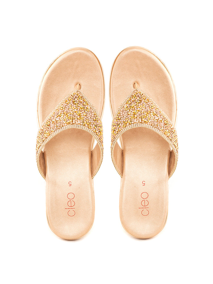 Khadim Cleo Wedge Heel Slip On Sandal for Women
