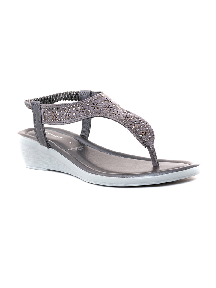 Khadim Wedge Heel Slingback Sandal for Women