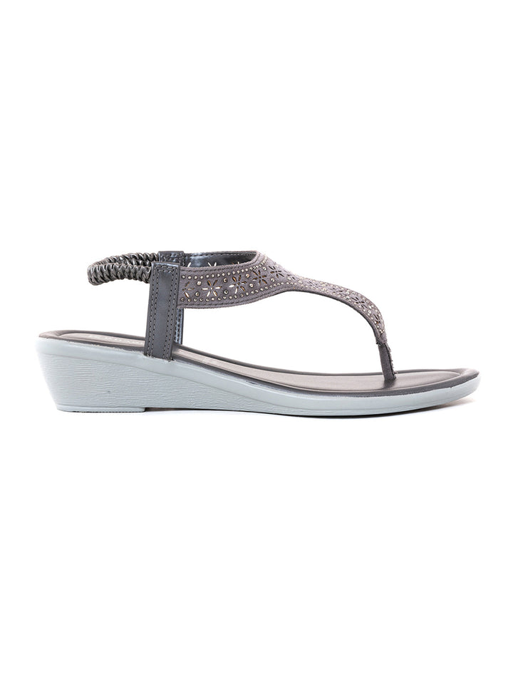 Khadim Wedge Heel Slingback Sandal for Women
