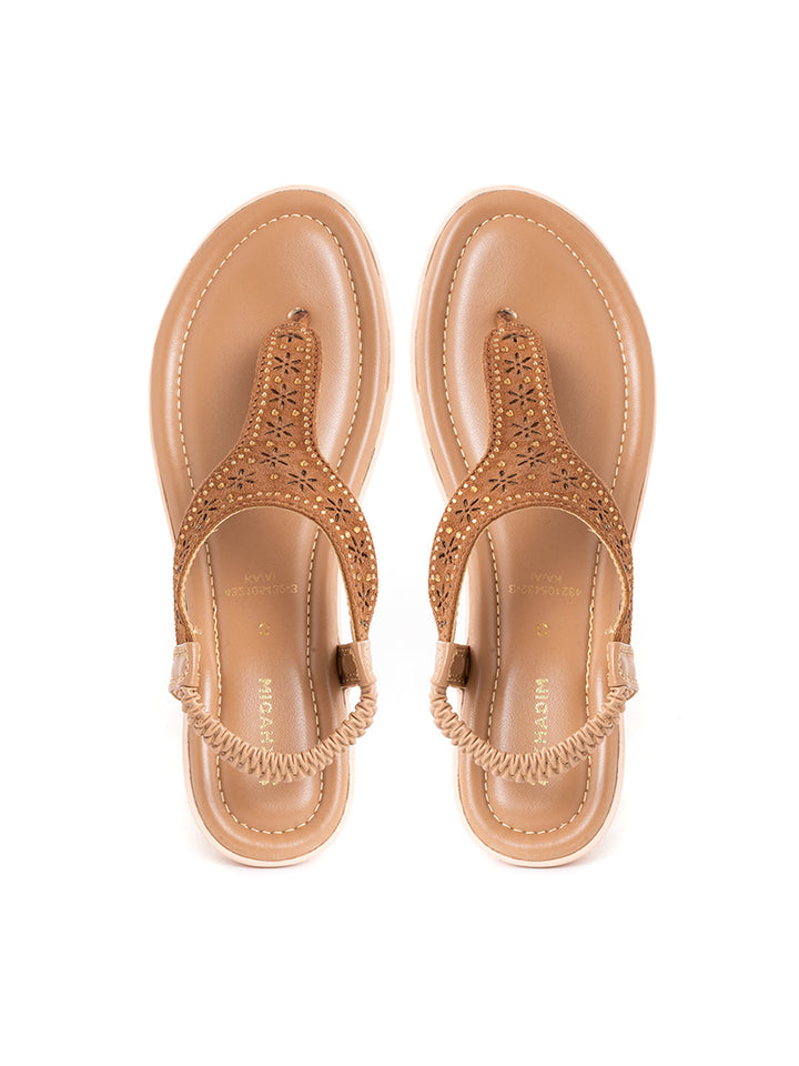 Khadim Wedge Heel Slingback Sandal for Women