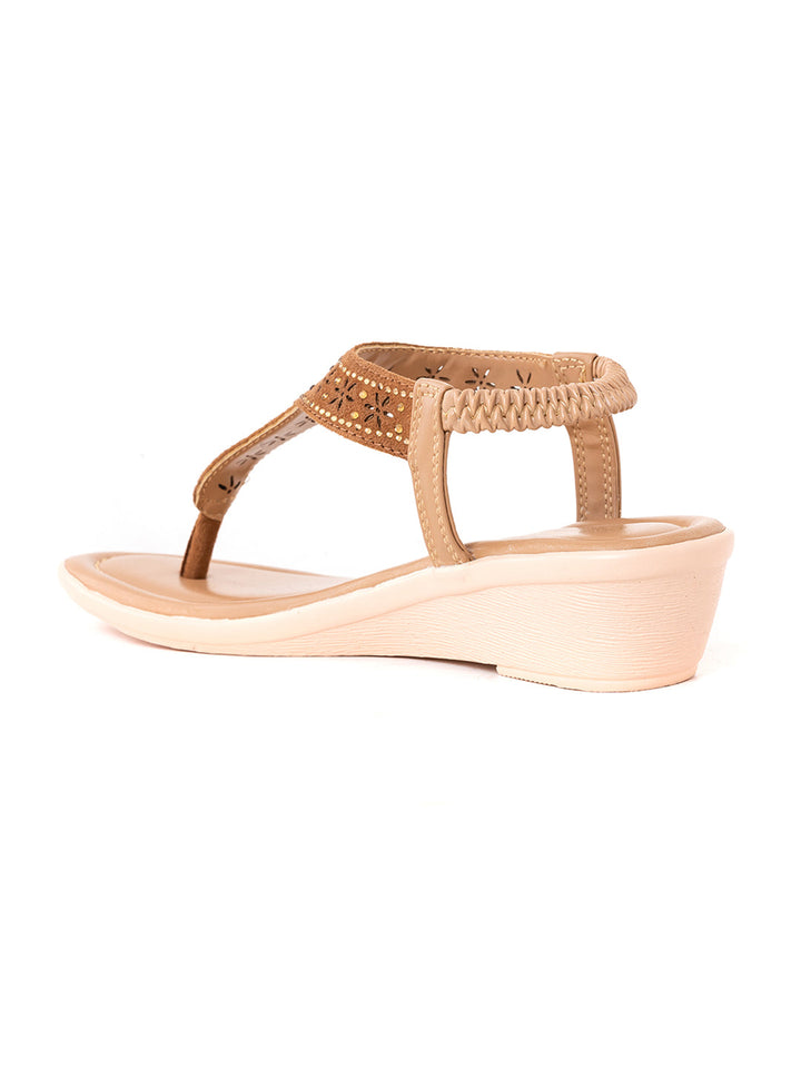 Khadim Wedge Heel Slingback Sandal for Women