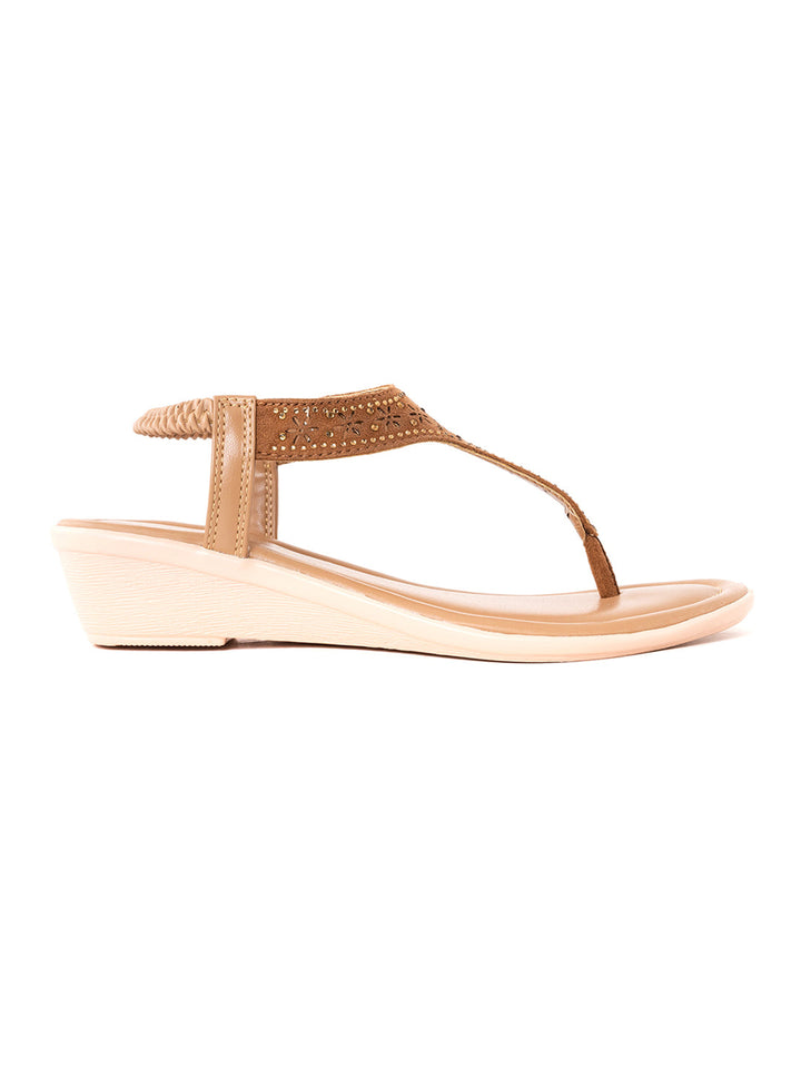 Khadim Wedge Heel Slingback Sandal for Women