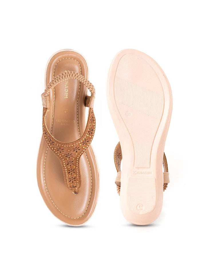 Khadim Wedge Heel Slingback Sandal for Women