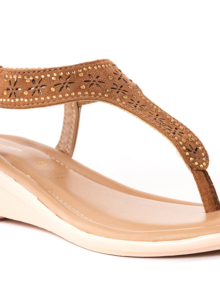 Khadim Wedge Heel Slingback Sandal for Women