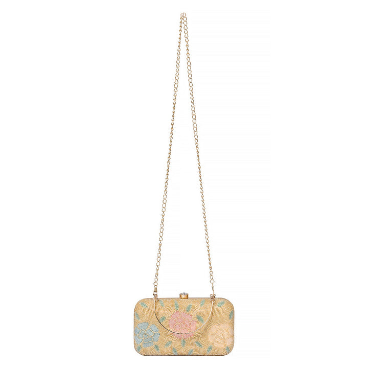 Khadim Minaudiere with Detachable Short Top Handle & Long Chain for Women