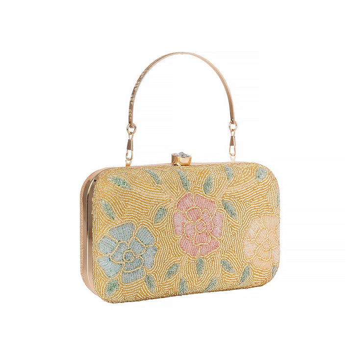 Khadim Minaudiere with Detachable Short Top Handle & Long Chain for Women