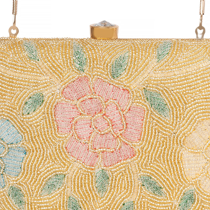 Khadim Minaudiere with Detachable Short Top Handle & Long Chain for Women