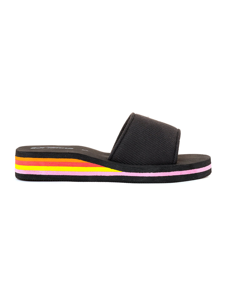 Khadim Adrianna Platform Heel Mule Slide Slippers for Girls - 4.5-12 yrs