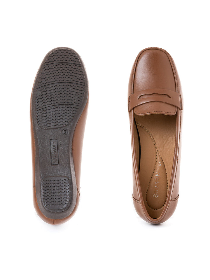 Khadim Sharon Leather Penny Loafers Casual Shoe for Women