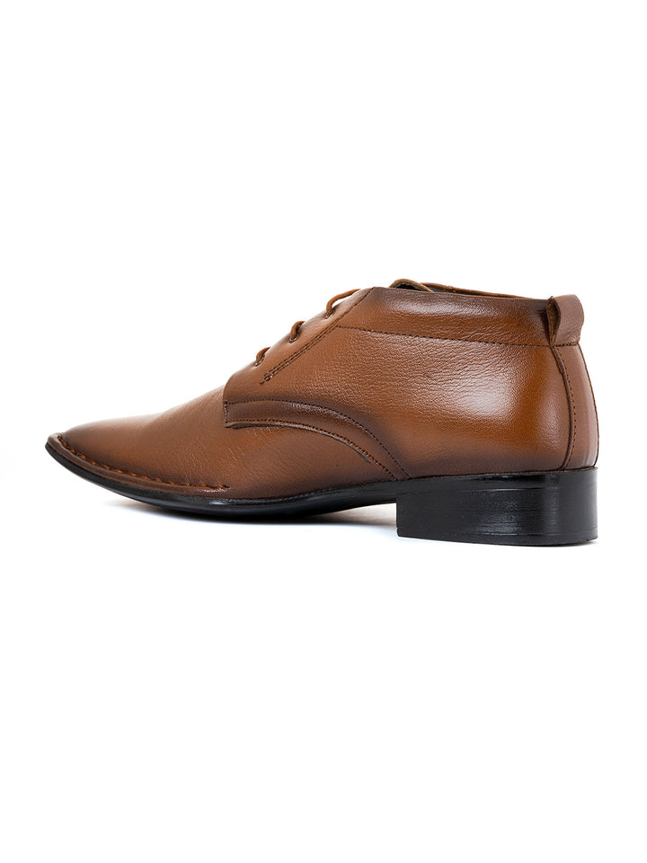 Khadim Lazard Leather Derby Boots for Men