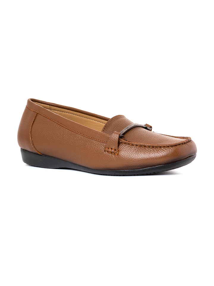 Khadim Sharon Leather Horsebit Loafers Casual Shoe for Women