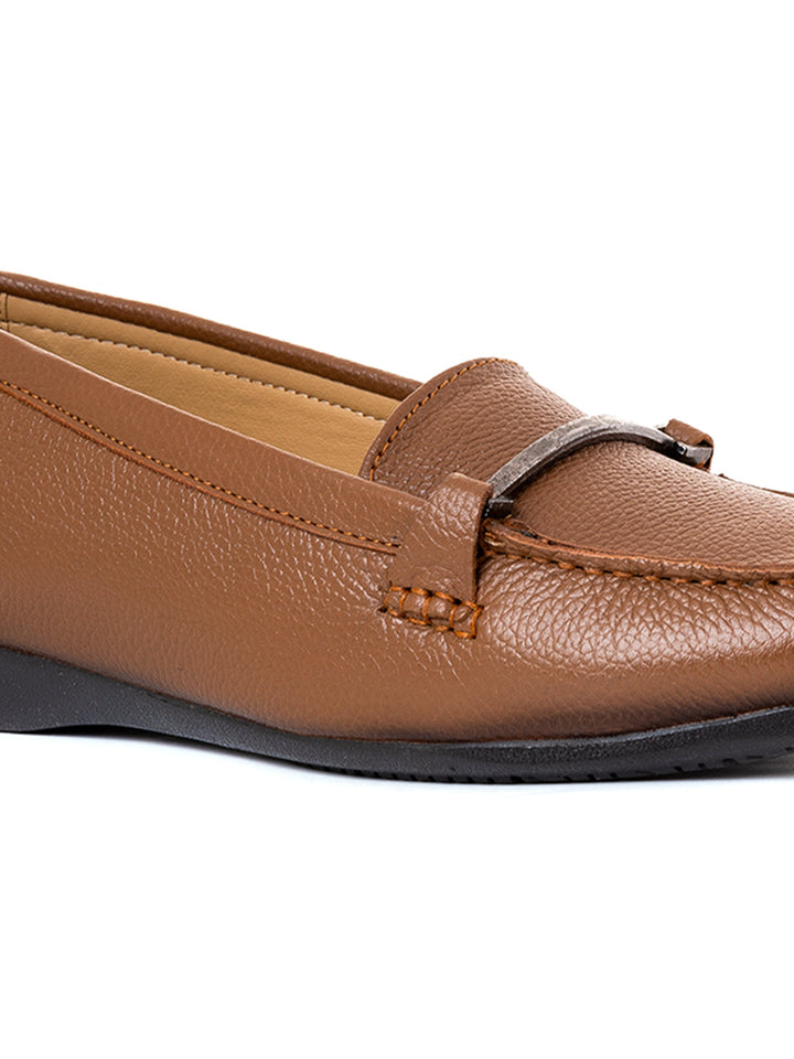 Khadim Sharon Leather Horsebit Loafers Casual Shoe for Women