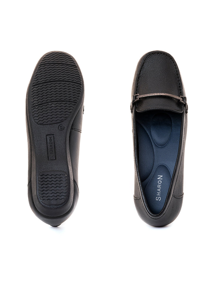 Khadim Sharon Leather Horsebit Loafers Casual Shoe for Women