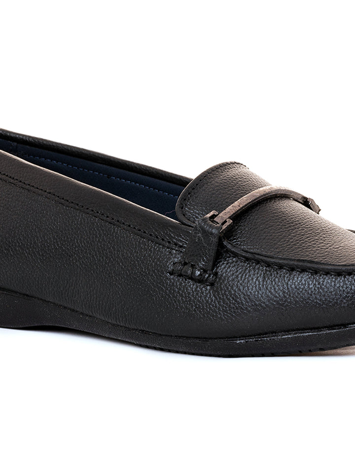 Khadim Sharon Leather Horsebit Loafers Casual Shoe for Women