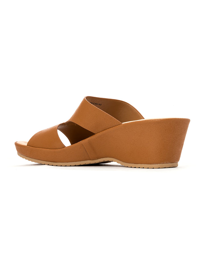 Khadim Sharon Wedge Heel Mule Slip On Sandal for Women