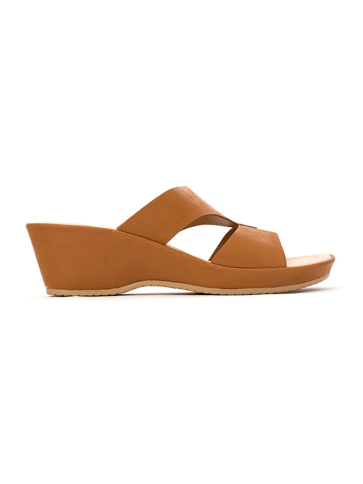Khadim Sharon Wedge Heel Mule Slip On Sandal for Women
