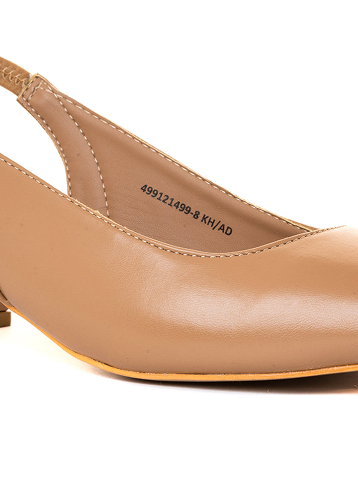 Khadim Sharon Block Heel Slingback Pump Sandal for Women