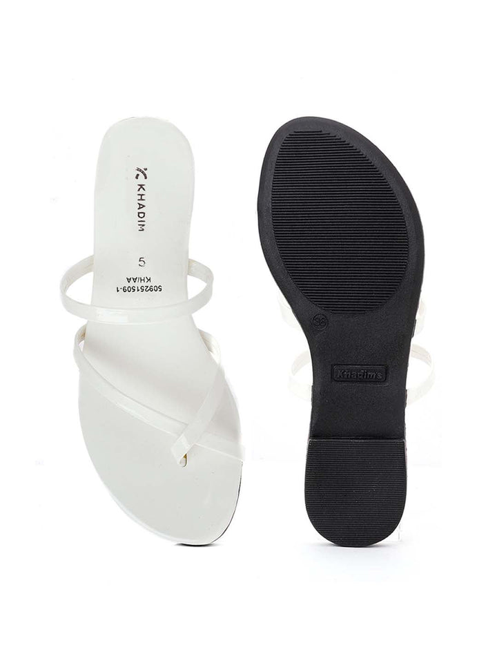 Khadim Flat Slip On Strappy Sandal for Women