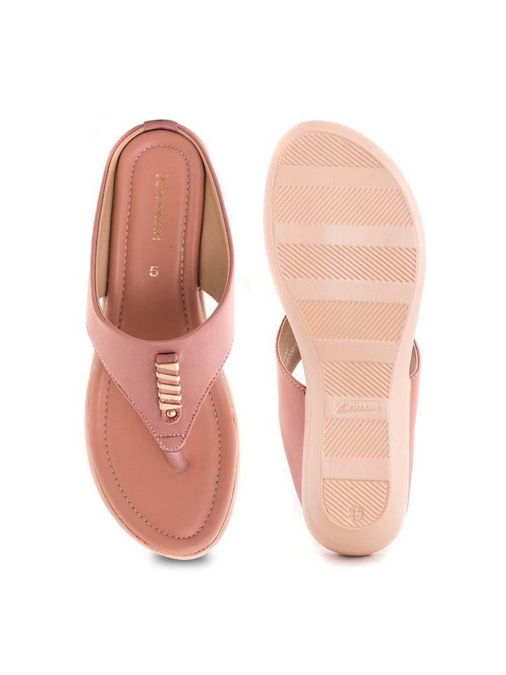 Khadim Wedge Heel Slip On Sandal for Women
