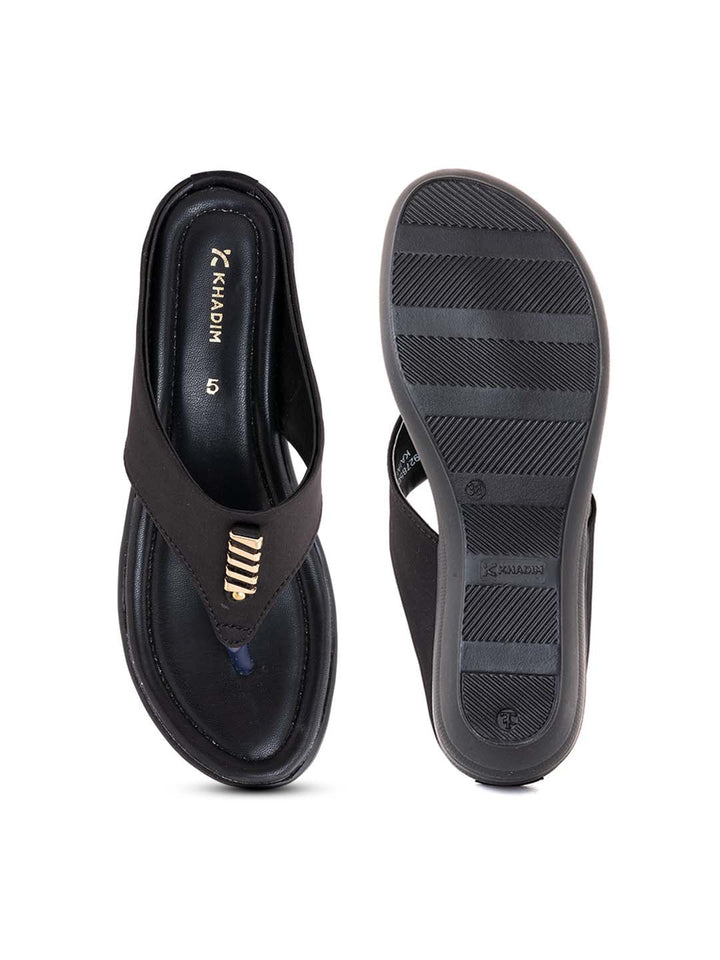 Khadim Wedge Heel Slip On Sandal for Women