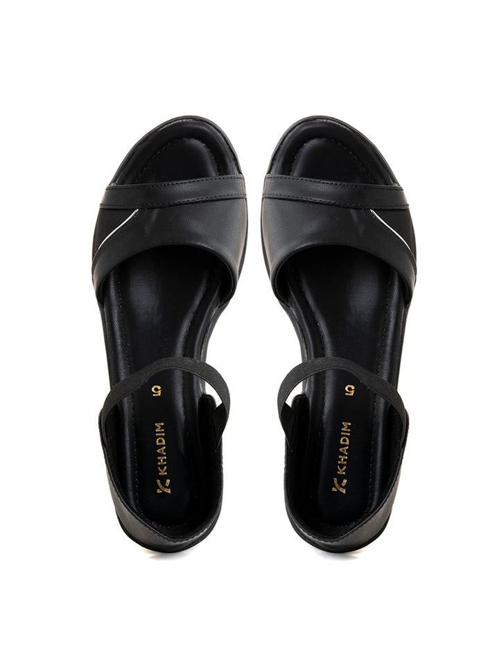 Khadim Wedge Heel D'orsay Sandal for Women