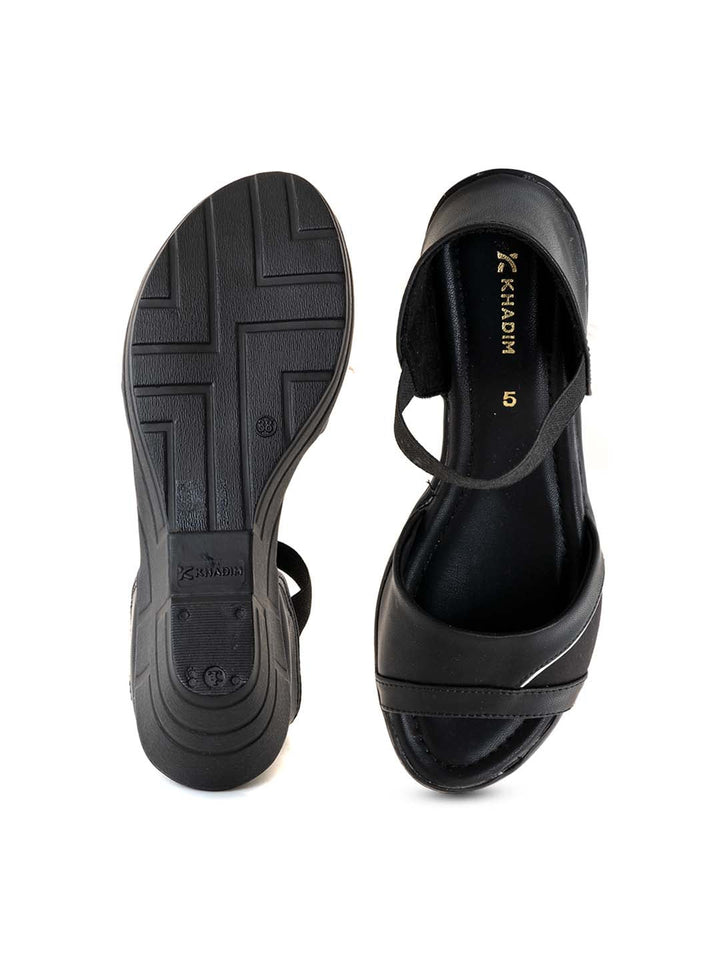 Khadim Wedge Heel D'orsay Sandal for Women