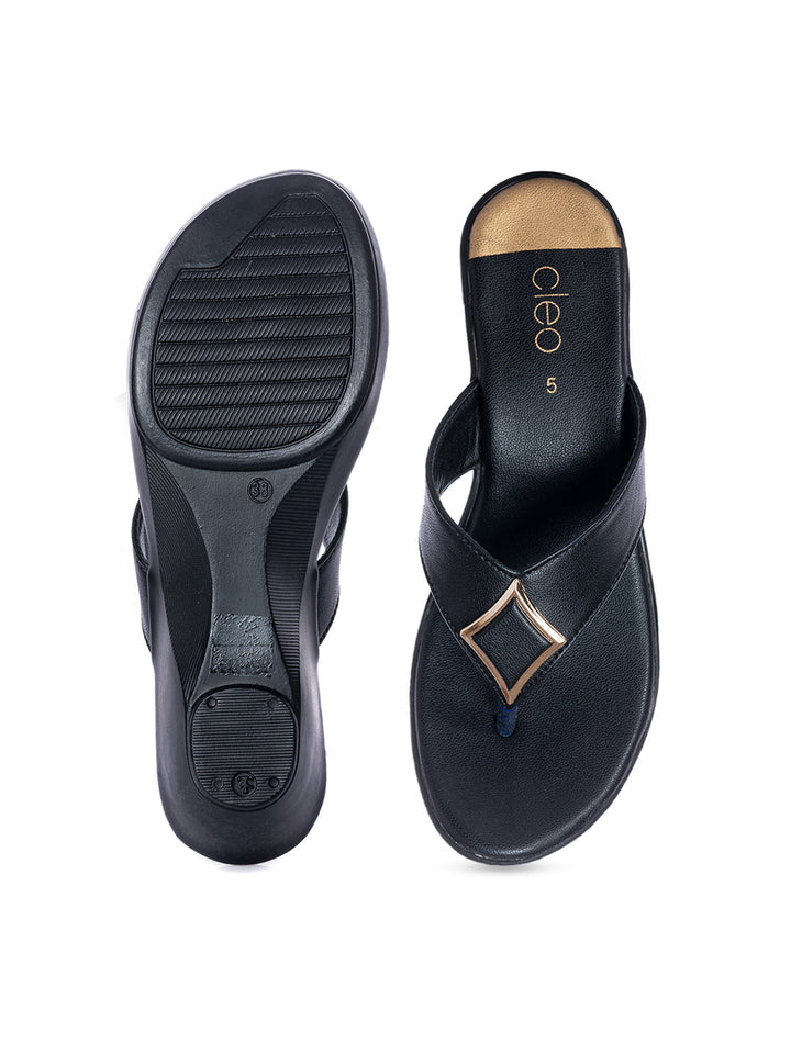 KHADIM Cleo Wedge Heel Slip On Sandal for Women