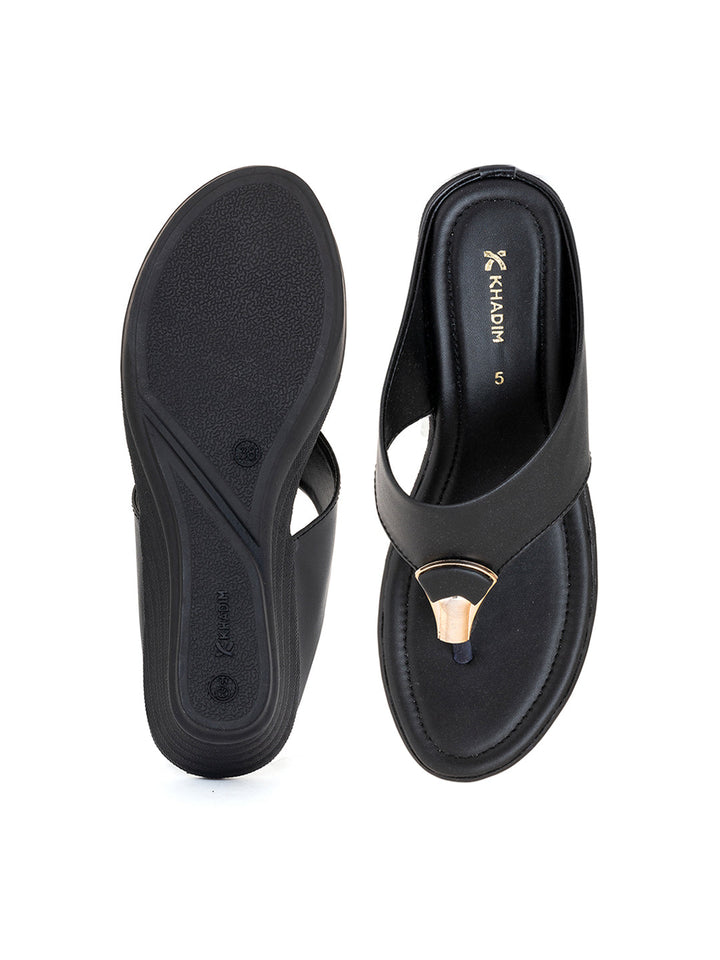 Khadim Wedge Heel Slip On Sandal for Women