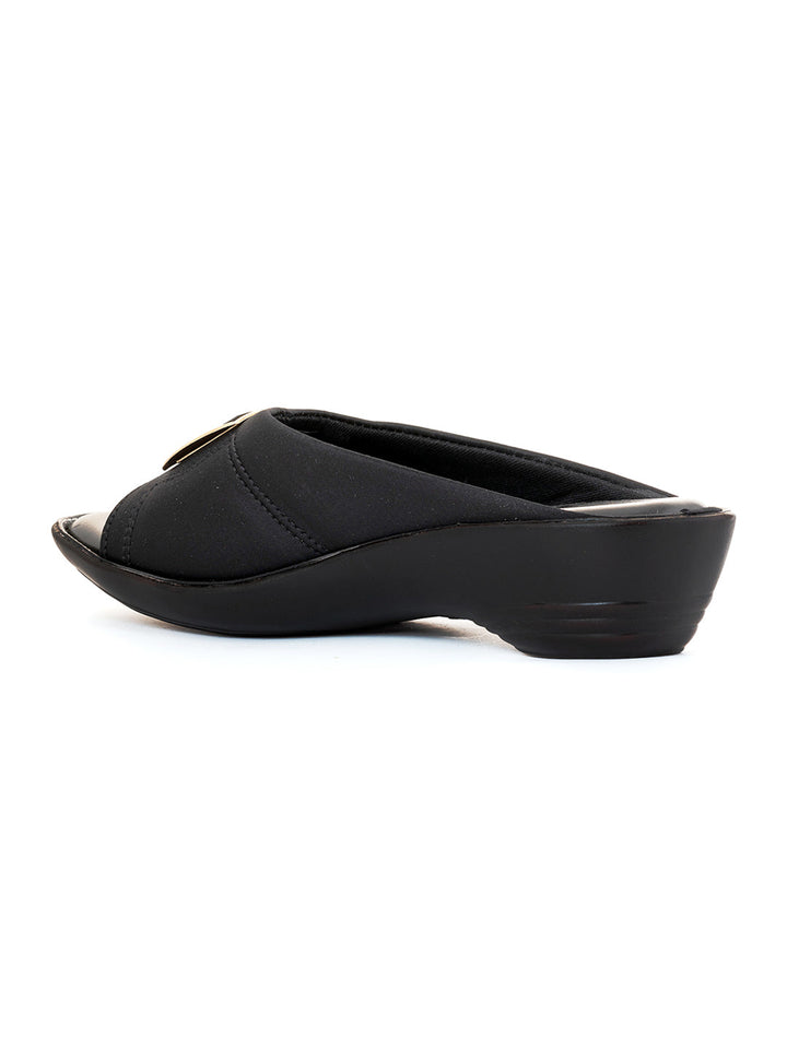 Khadim Wedge Heel Mule Slip On Sandal for Women