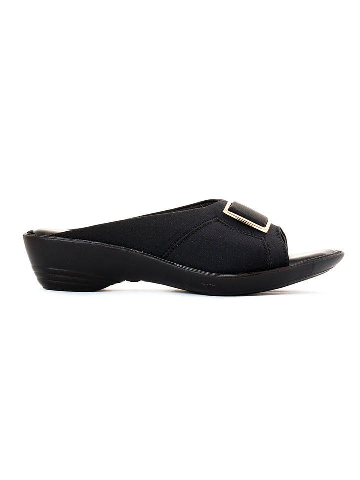 Khadim Wedge Heel Mule Slip On Sandal for Women