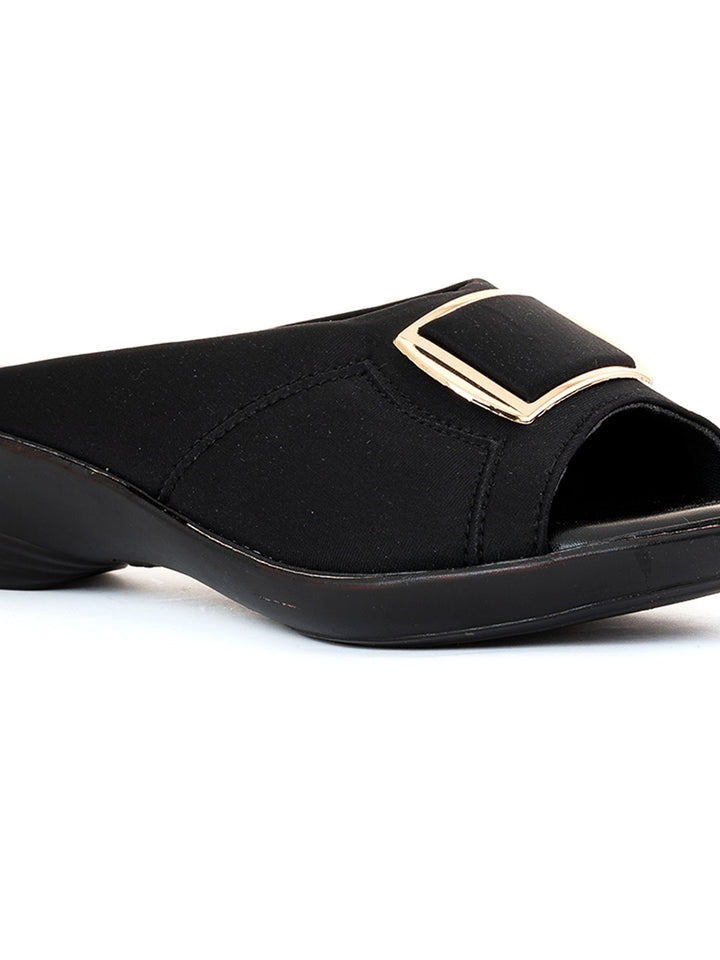 Khadim Wedge Heel Mule Slip On Sandal for Women