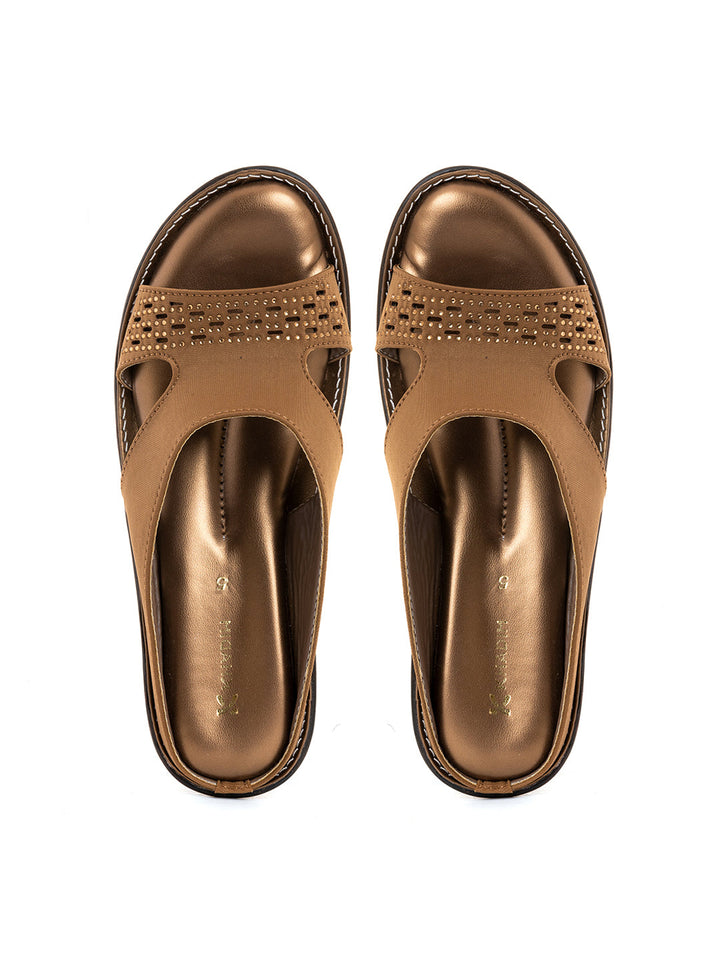 Khadim Wedge Heel Mule Slip On Sandal for Women