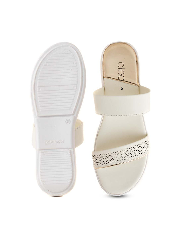 Khadim Cleo Flat Mule Slip On Sandal for Women