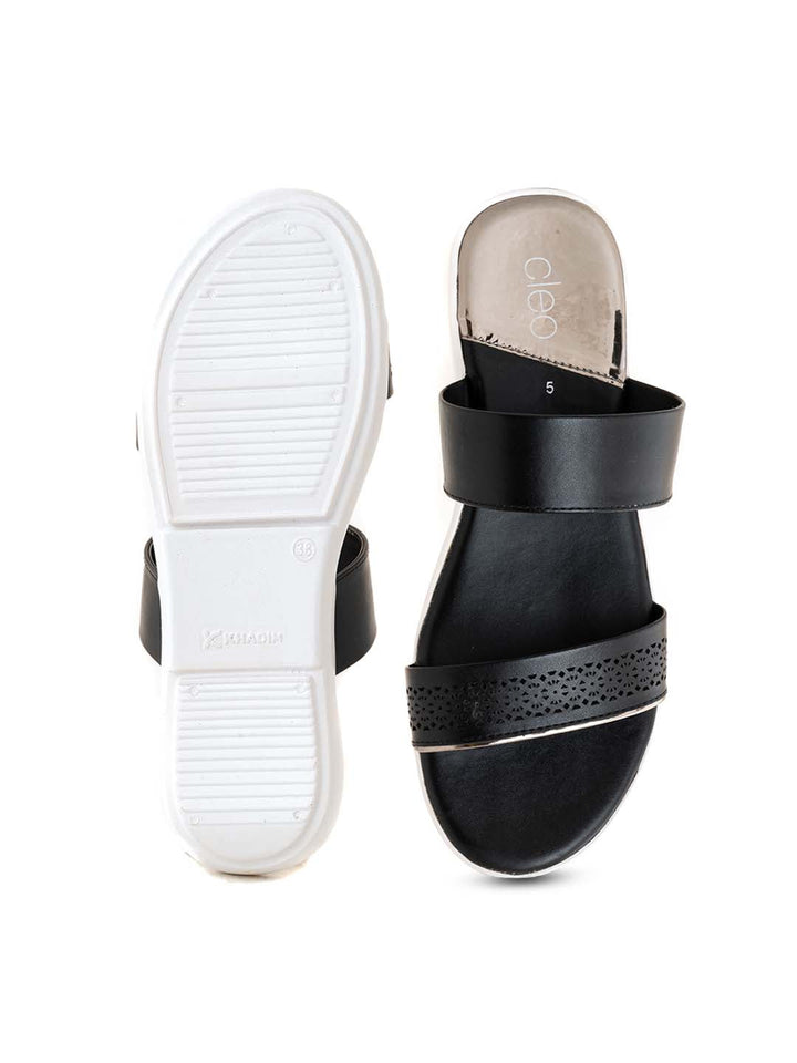 Khadim Cleo Flat Mule Slip On Sandal for Women