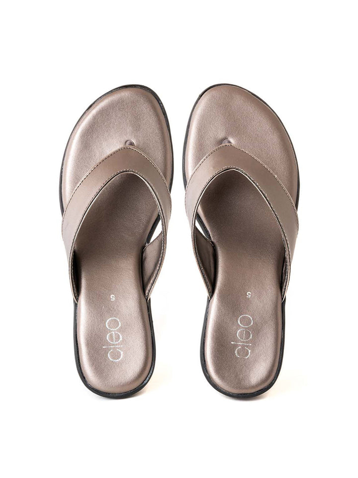 Khadim Cleo Wedge Heel Slip On Sandal for Women