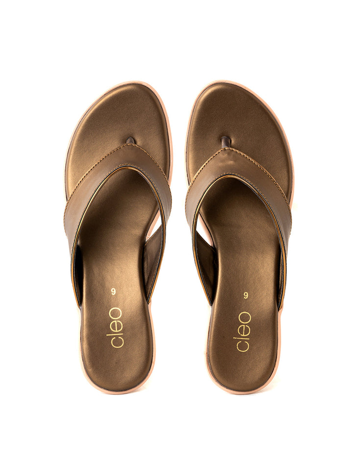 Khadim Cleo Wedge Heel Slip On Sandal for Women