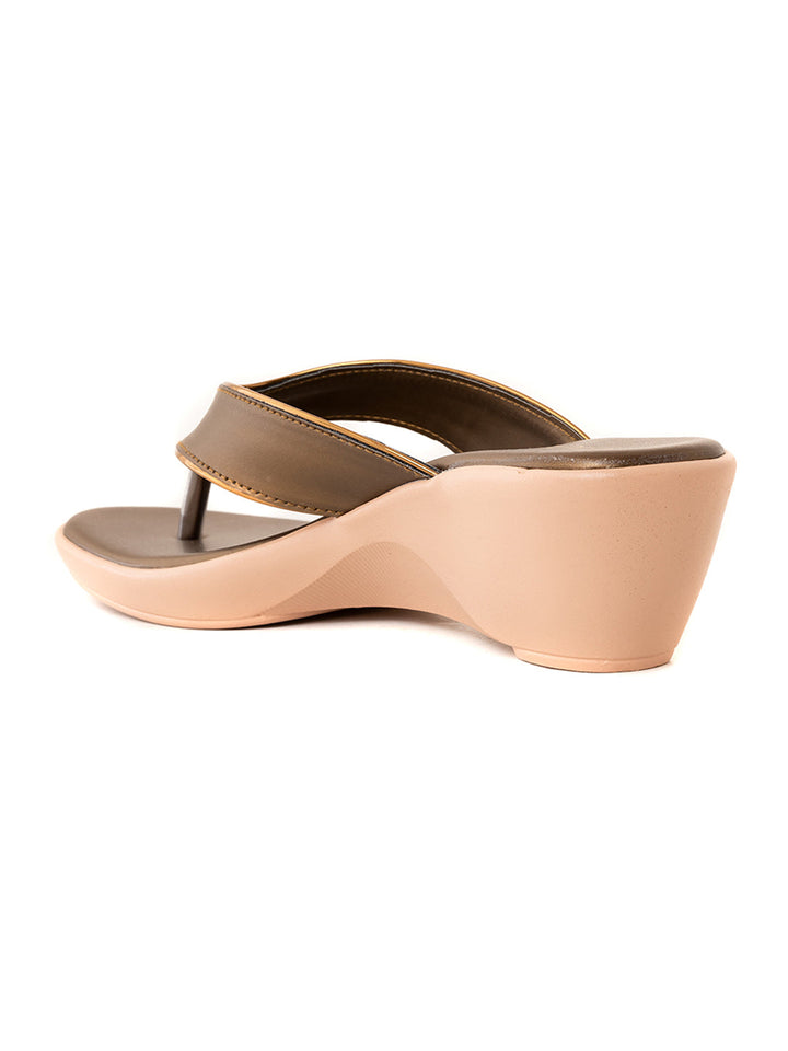 Khadim Cleo Wedge Heel Slip On Sandal for Women