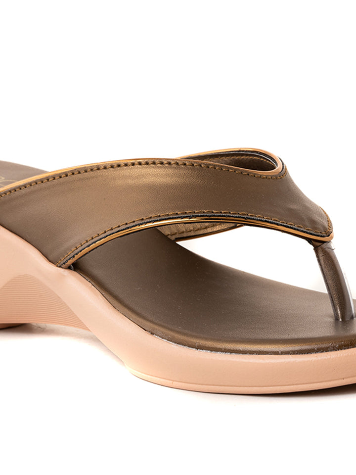 Khadim Cleo Wedge Heel Slip On Sandal for Women