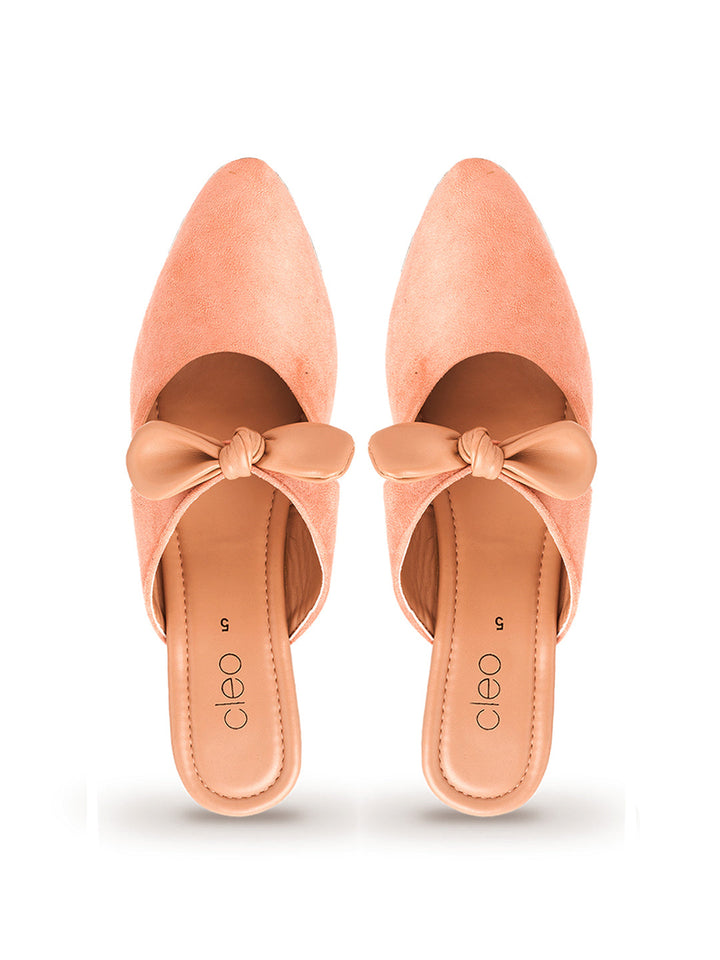 Khadim Cleo Wedge Heel Mule Slip On Sandal for Women