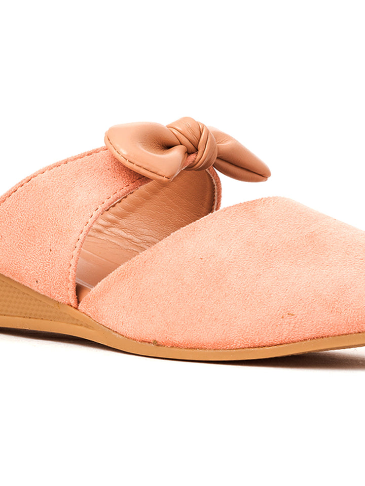 Khadim Cleo Wedge Heel Mule Slip On Sandal for Women