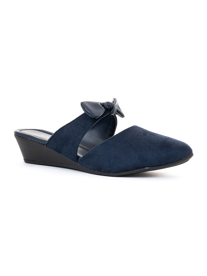Khadim Cleo Wedge Heel Mule Slip On Sandal for Women