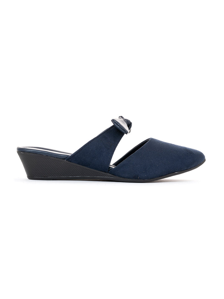 Khadim Cleo Wedge Heel Mule Slip On Sandal for Women