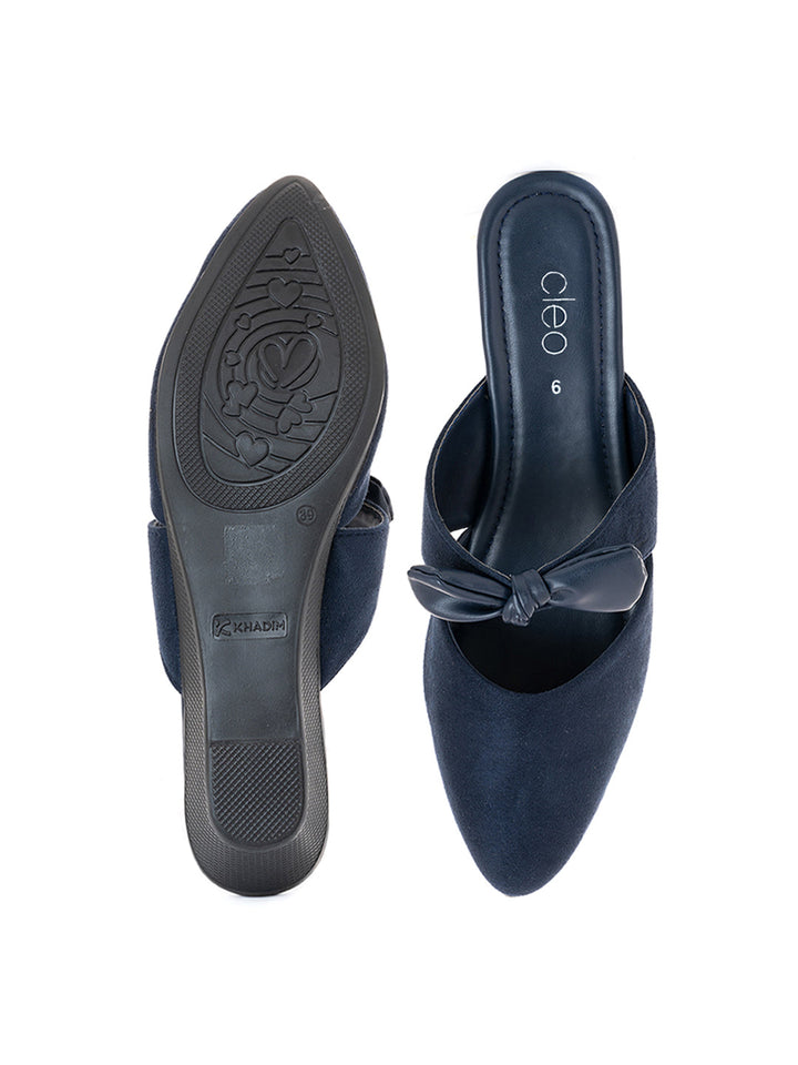 Khadim Cleo Wedge Heel Mule Slip On Sandal for Women