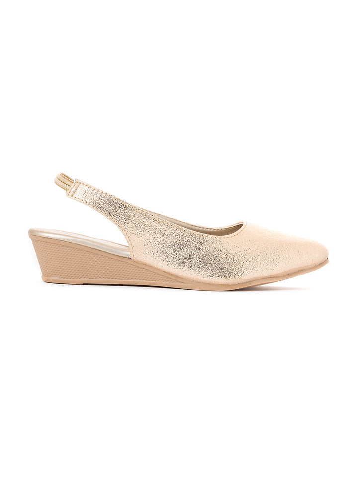 Khadim Cleo Wedge Heel Slingback Pump Sandal for Women