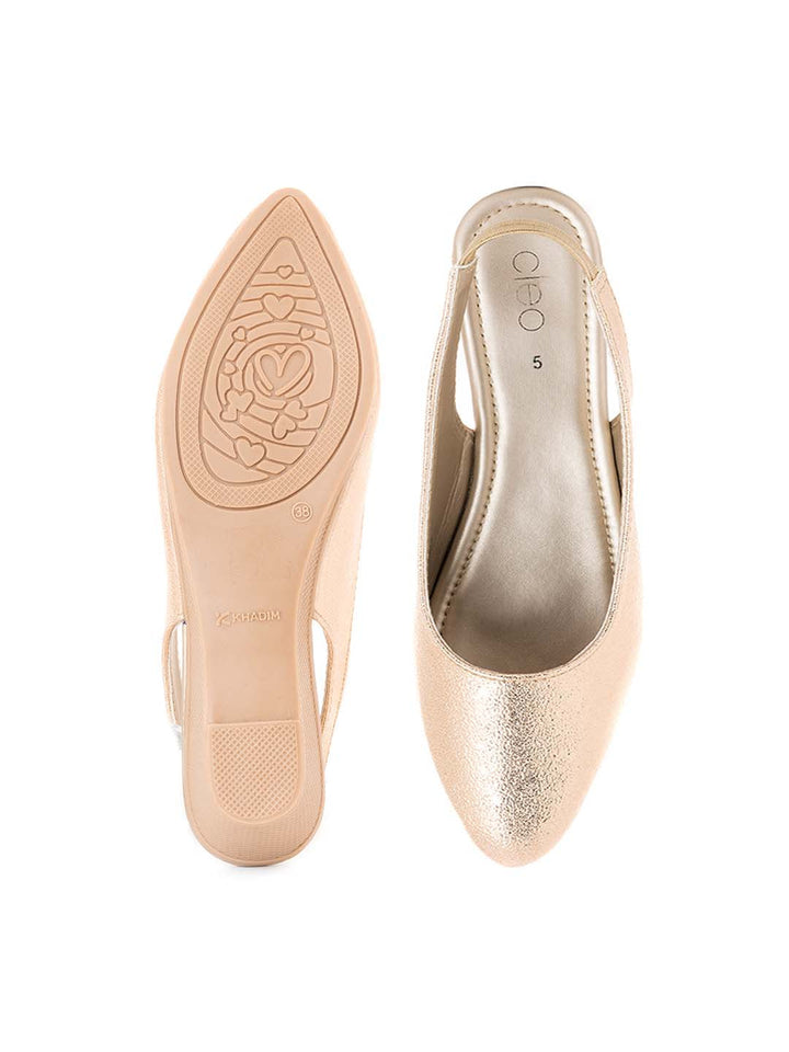 Khadim Cleo Wedge Heel Slingback Pump Sandal for Women