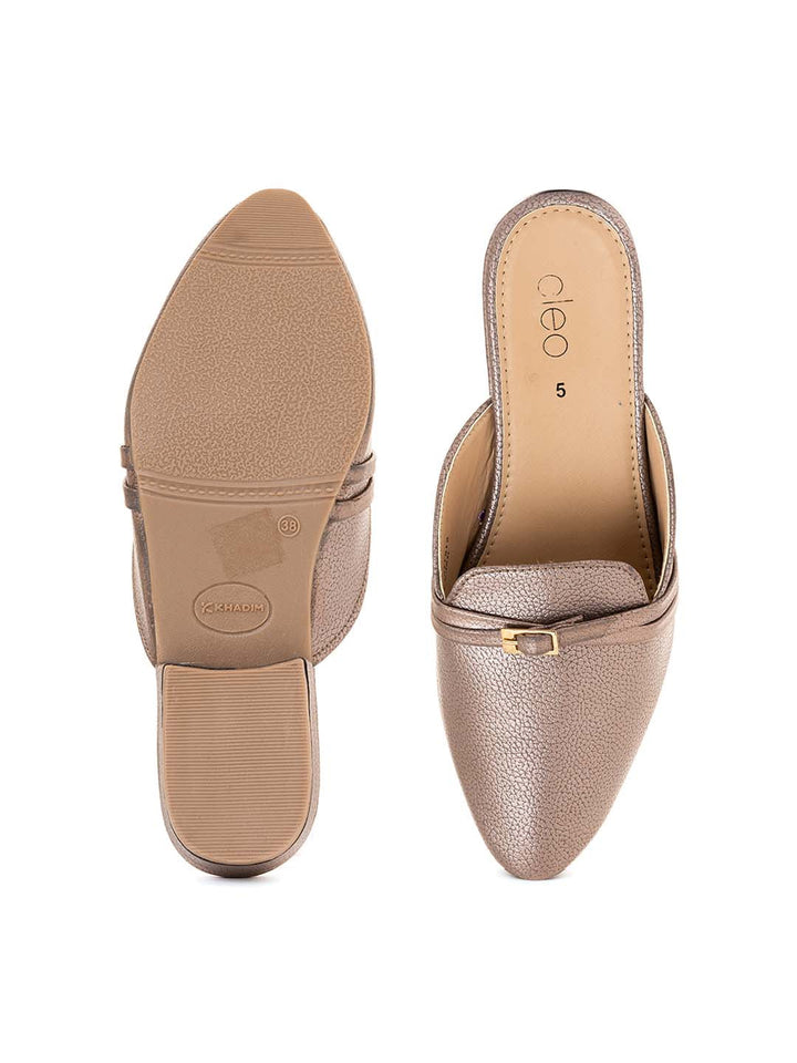 Khadim Cleo Flat Loafer Mule Slip On Sandal for Women