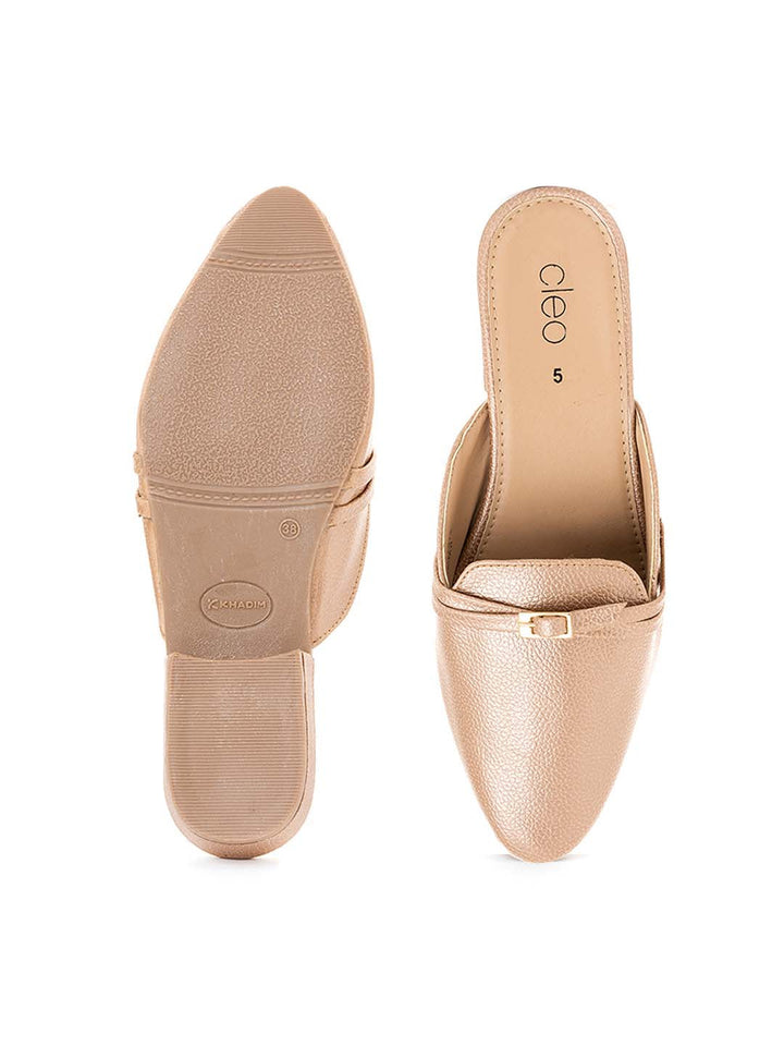 Khadim Cleo Flat Loafer Mule Slip On Sandal for Women