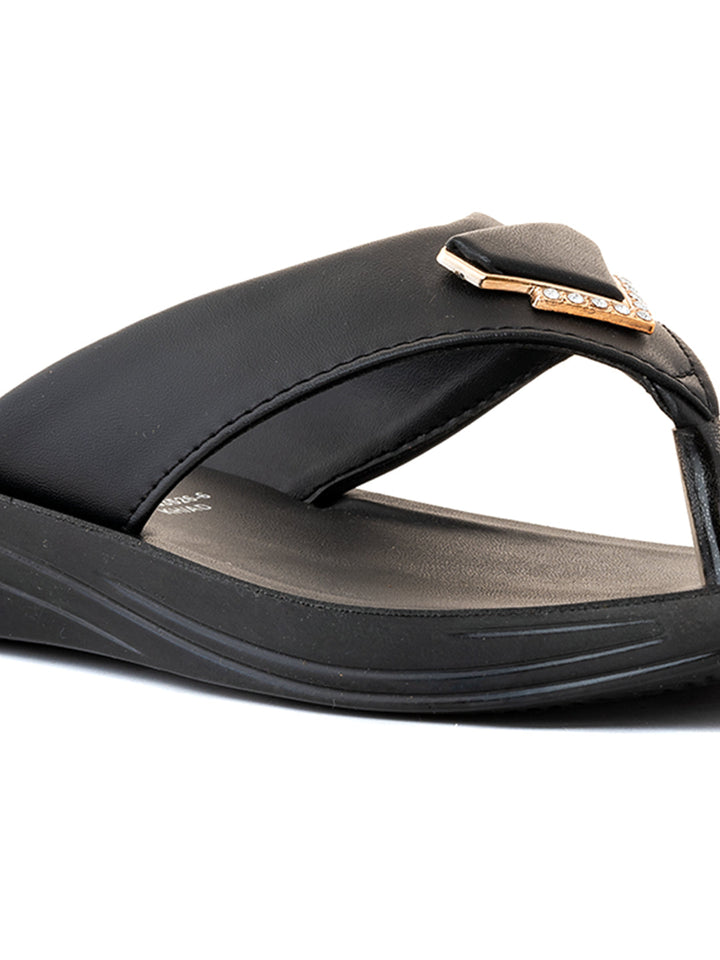 Khadim Flat Slip On Sandal for Women